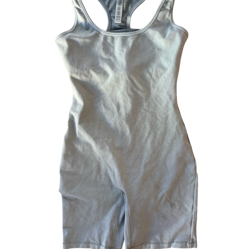 SKIMS Light blue Racerback Romper Bodysuit